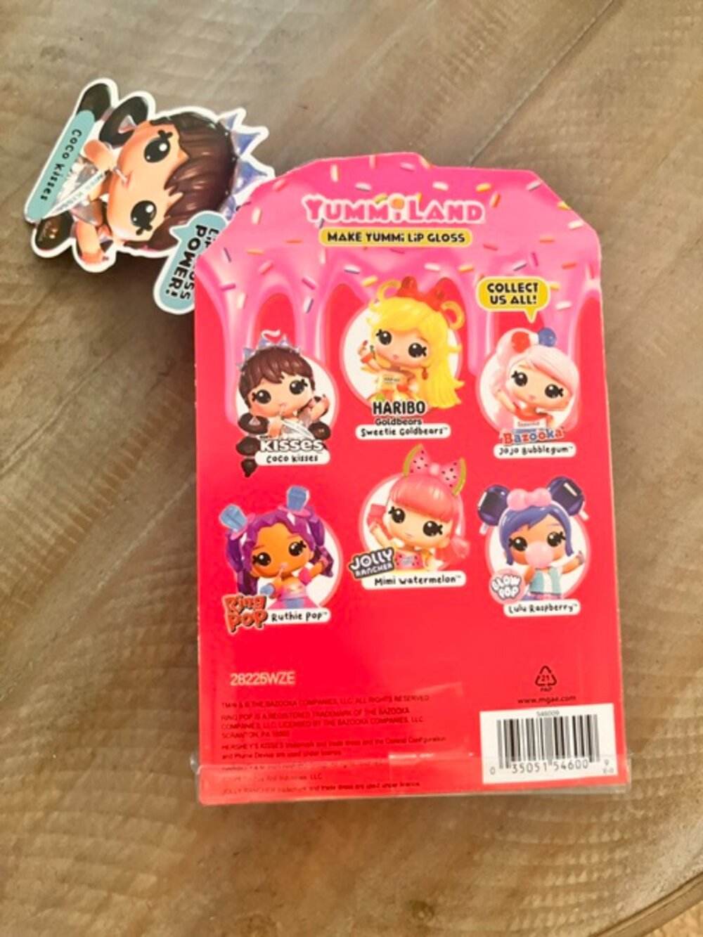 NIB Yummiland x Hershey's Kisses Lipgloss Doll- Coco Kisses - Picture 2 of 2